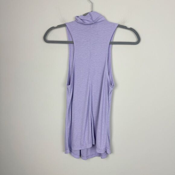 FREE PEOPLE INTIMATELY | Topanga Sleeveless Turtleneck Lavender Women’s Size XS - Picture 9 of 9